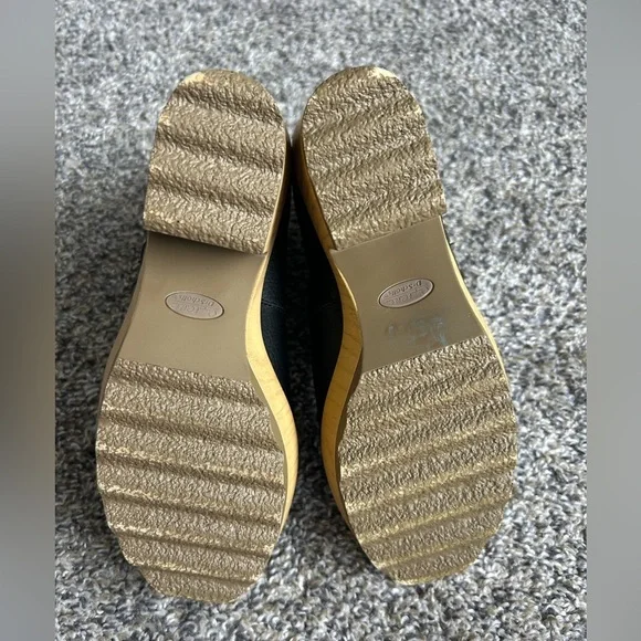 Dr. Scholl’s Original Collection Black Leather Chunky Platform Boots size 7 - Picture 7 of 7